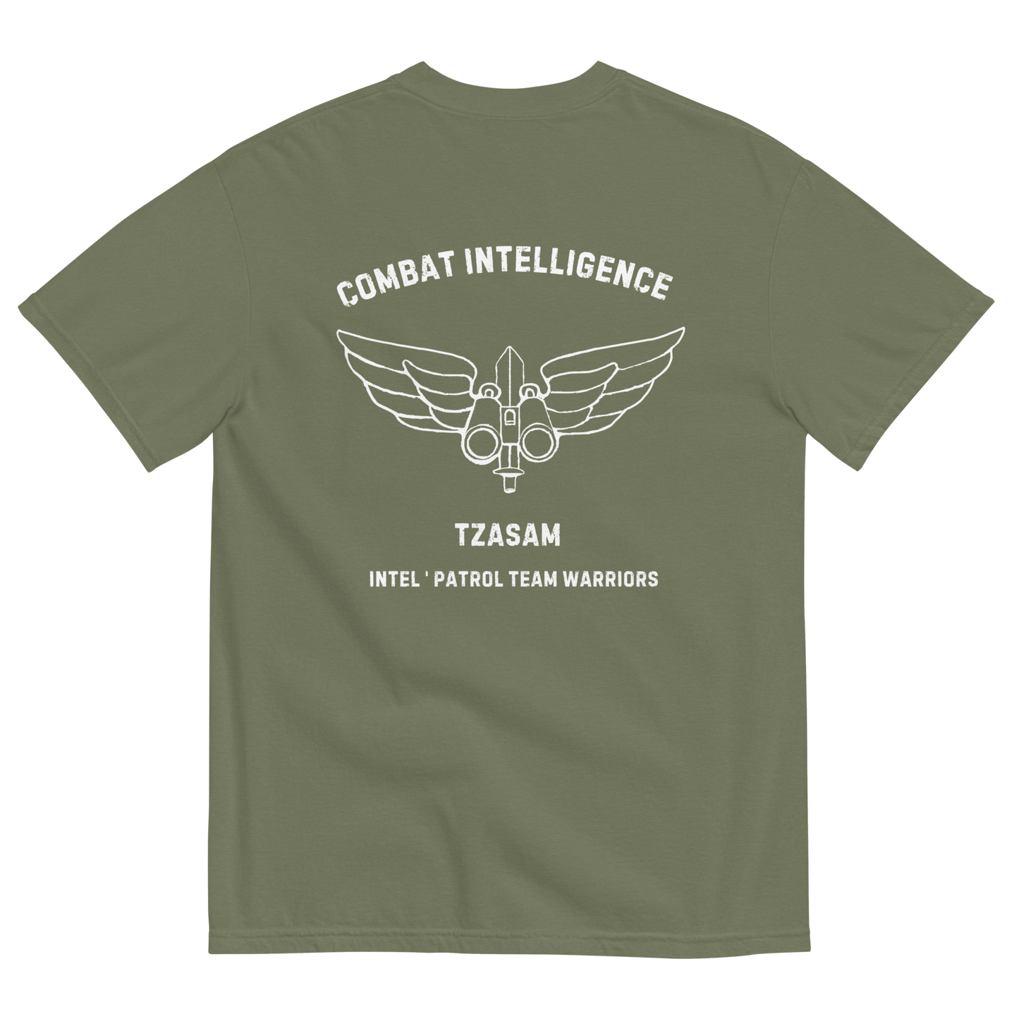 Tzsam - Combat Intelligence garment-dyed heavyweight t-shirt