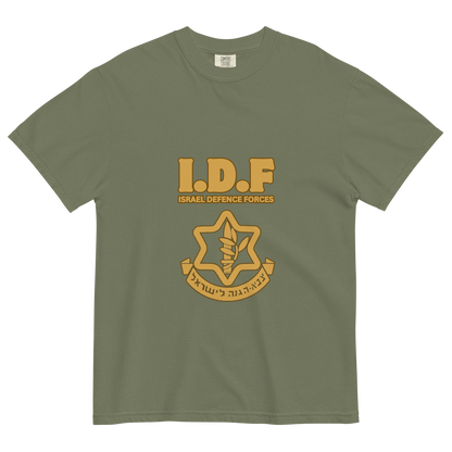 Vintage IDF logo men's garment-dyed heavyweight t-shirt