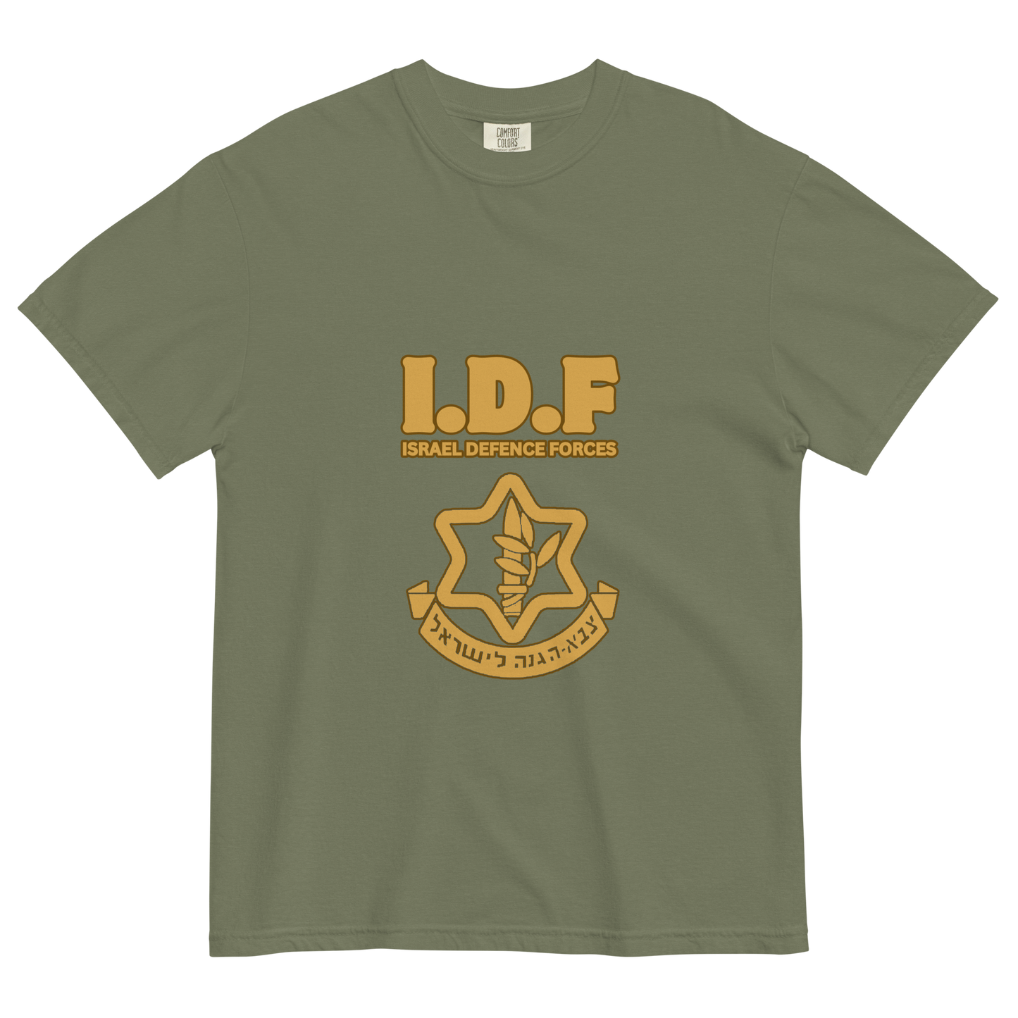 Vintage IDF logo women's garment-dyed heavyweight t-shirt