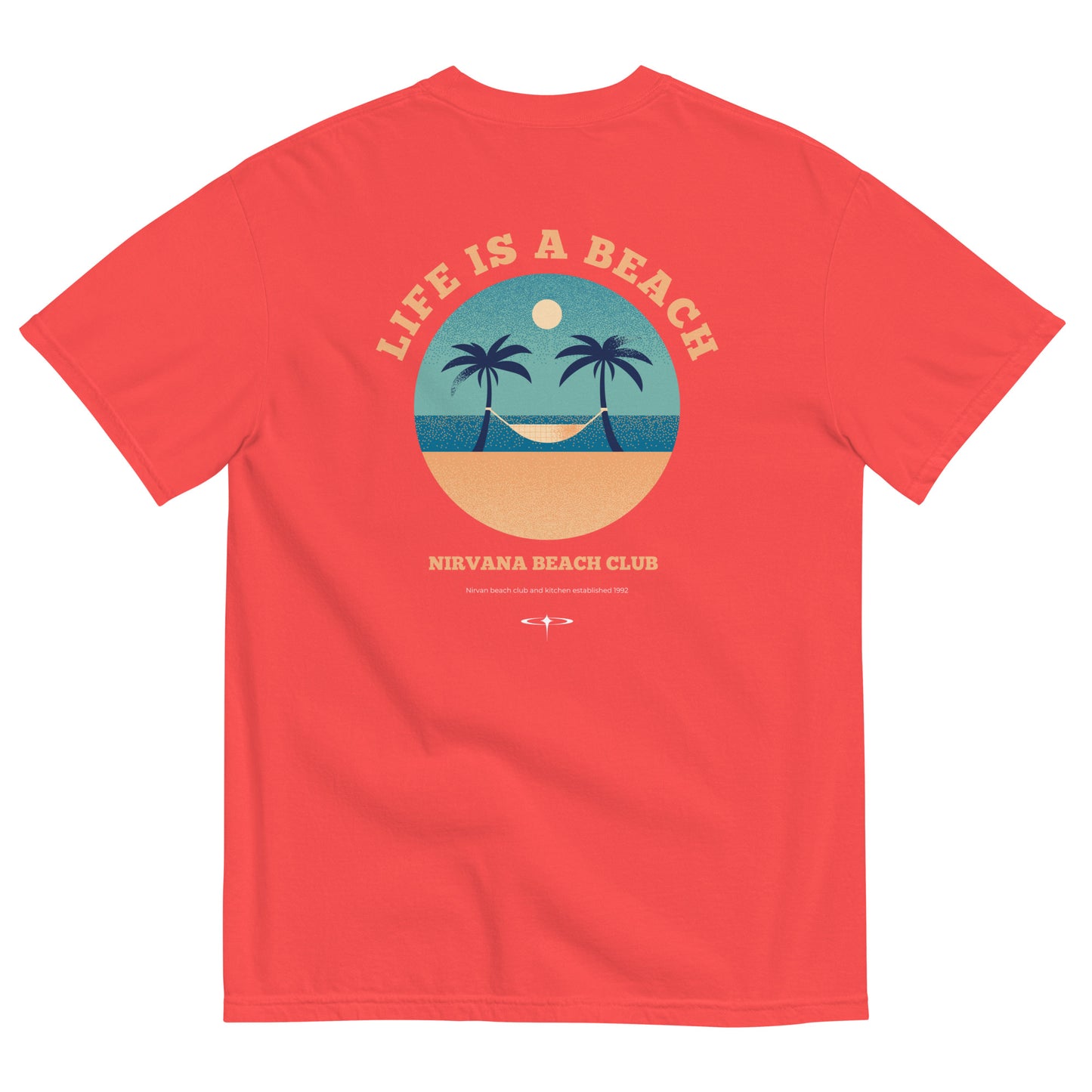 Life Is A Beach men garment-dyed heavyweight t-shirt