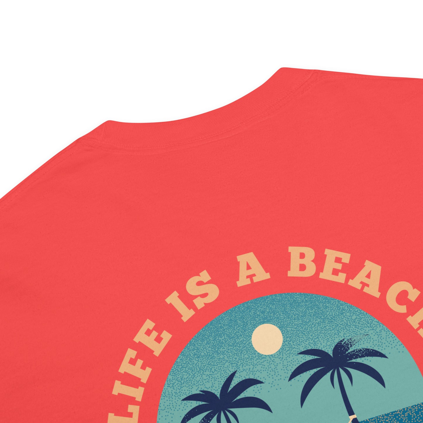 Life Is A Beach men garment-dyed heavyweight t-shirt