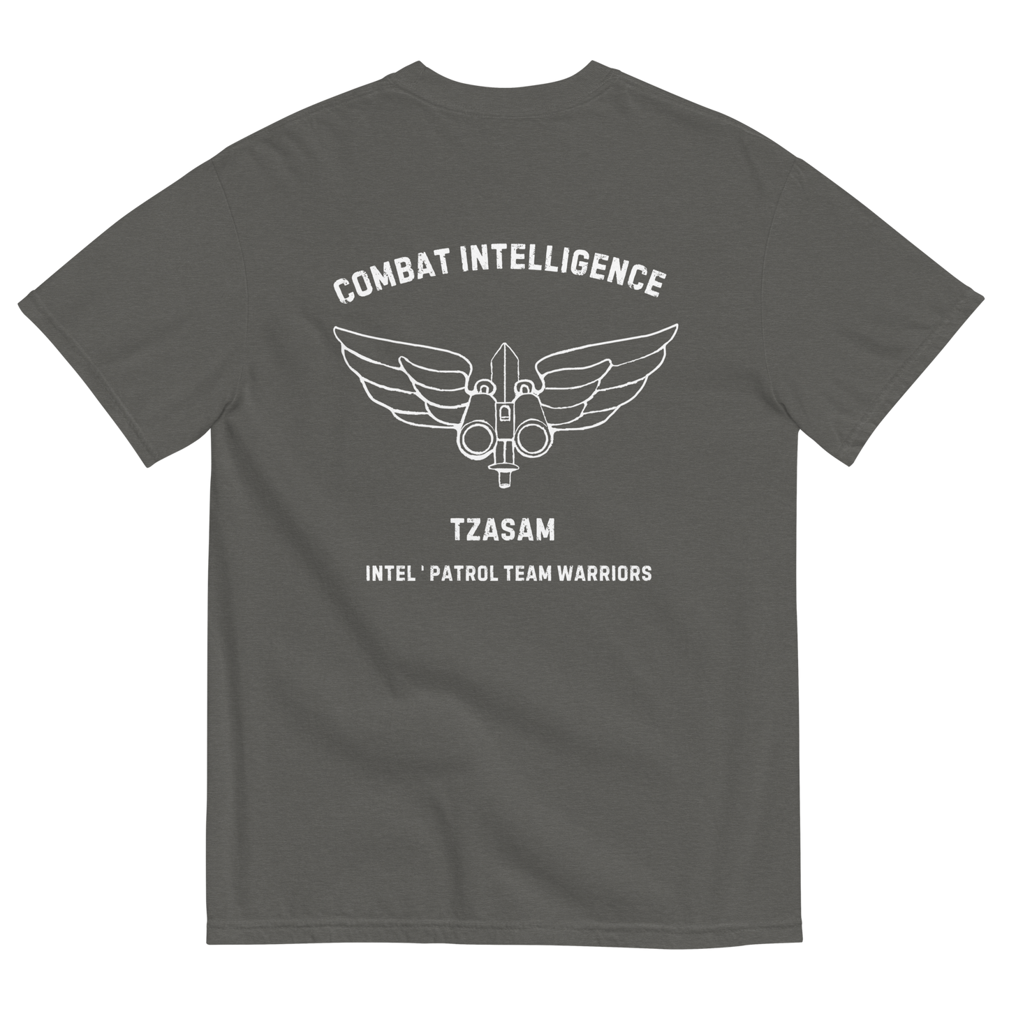 Tzsam - Combat Intelligence garment-dyed heavyweight t-shirt