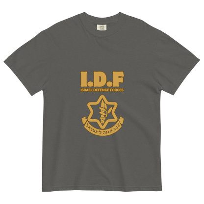 Vintage IDF logo men's garment-dyed heavyweight t-shirt