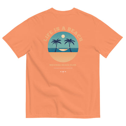 Life Is A Beach men garment-dyed heavyweight t-shirt