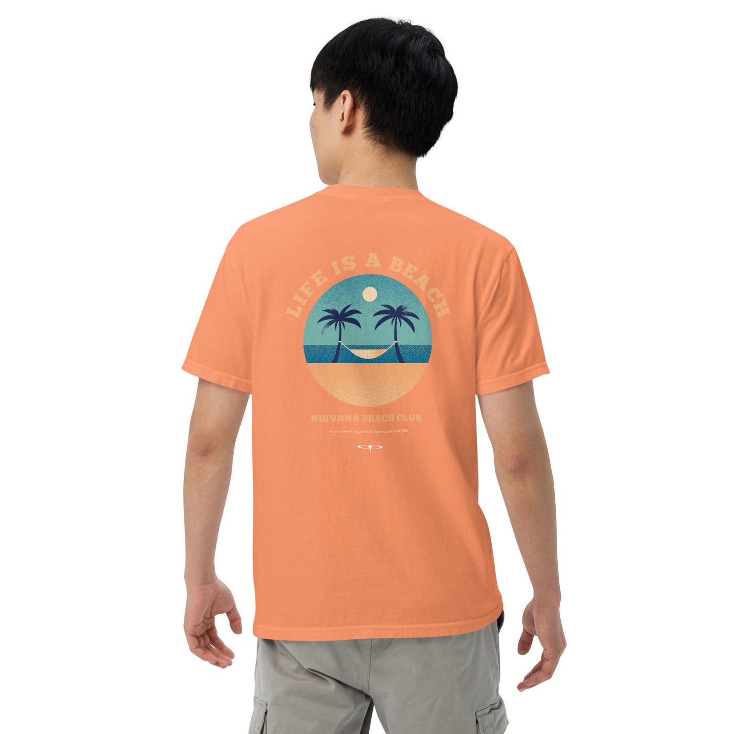 Life Is A Beach men garment-dyed heavyweight t-shirt