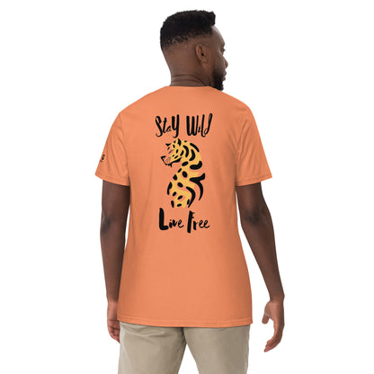 Wild Live Free men garment-dyed heavyweight t-shirt