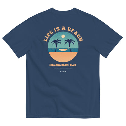 Life Is A Beach men garment-dyed heavyweight t-shirt