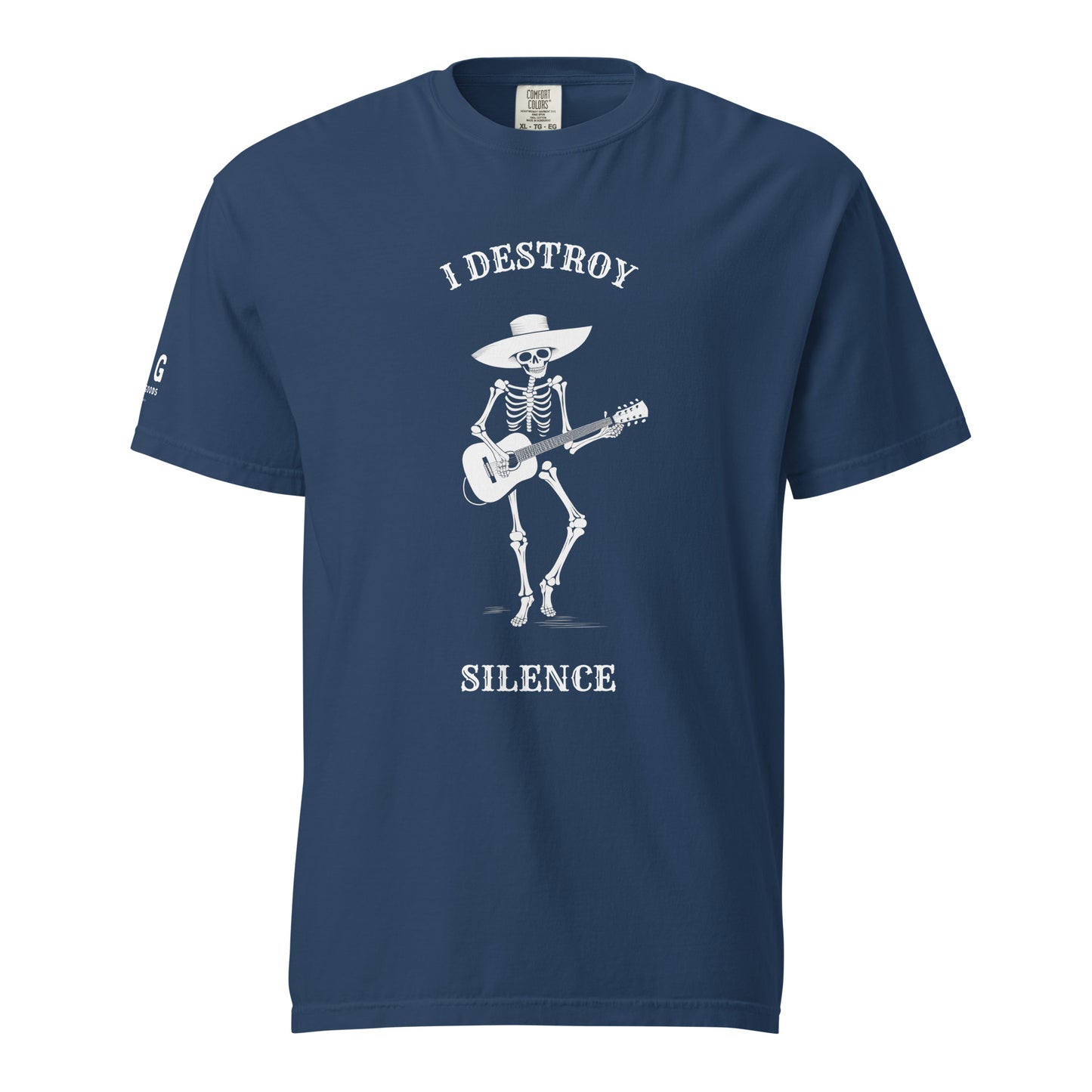 I Destroy Silence men's garment-dyed heavyweight t-shirt