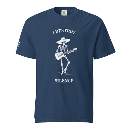 Destroy Silence women's garment-dyed heavyweight t-shirt