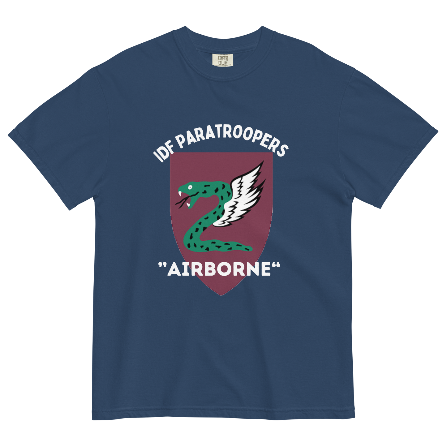 IDF Paratroopers Airborne men's garment-dyed heavyweight t-shirt