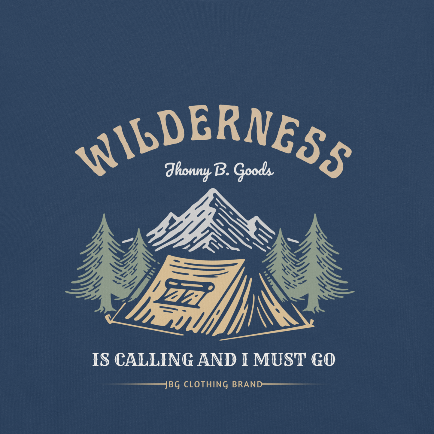 Men's Wilderness Is Calling garment-dyed heavyweight t-shirt