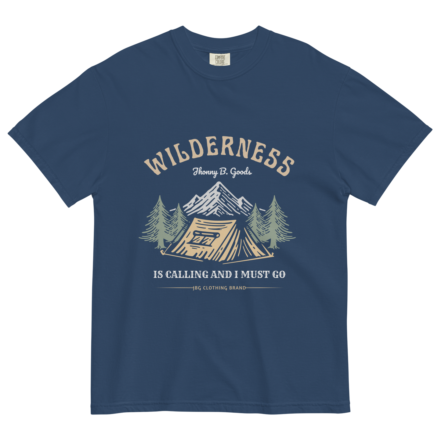 Men's Wilderness Is Calling garment-dyed heavyweight t-shirt