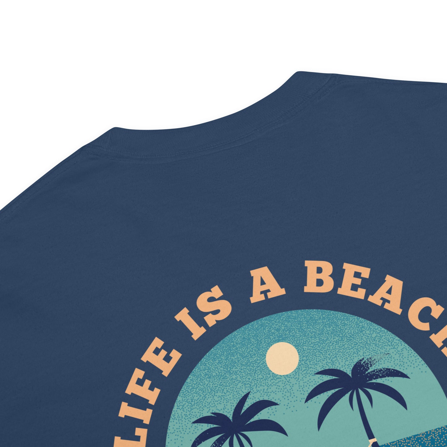 Life Is A Beach men garment-dyed heavyweight t-shirt