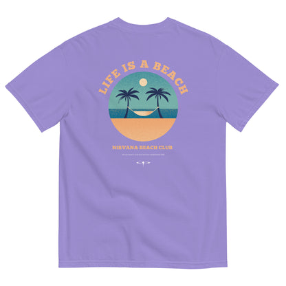 Life Is A Beach men garment-dyed heavyweight t-shirt