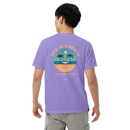 Life Is A Beach men garment-dyed heavyweight t-shirt