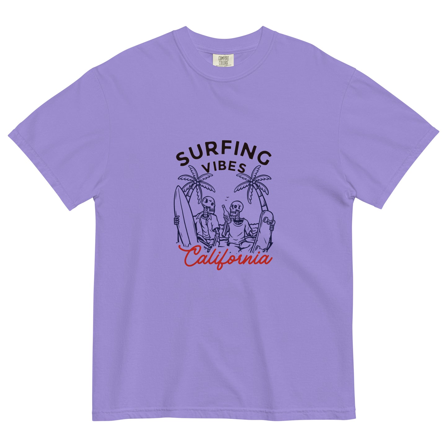 Surfing Vibes California men garment-dyed heavyweight t-shirt