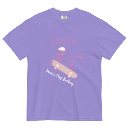 Skating Never Stop Roling Unisex garment-dyed heavyweight t-shirt