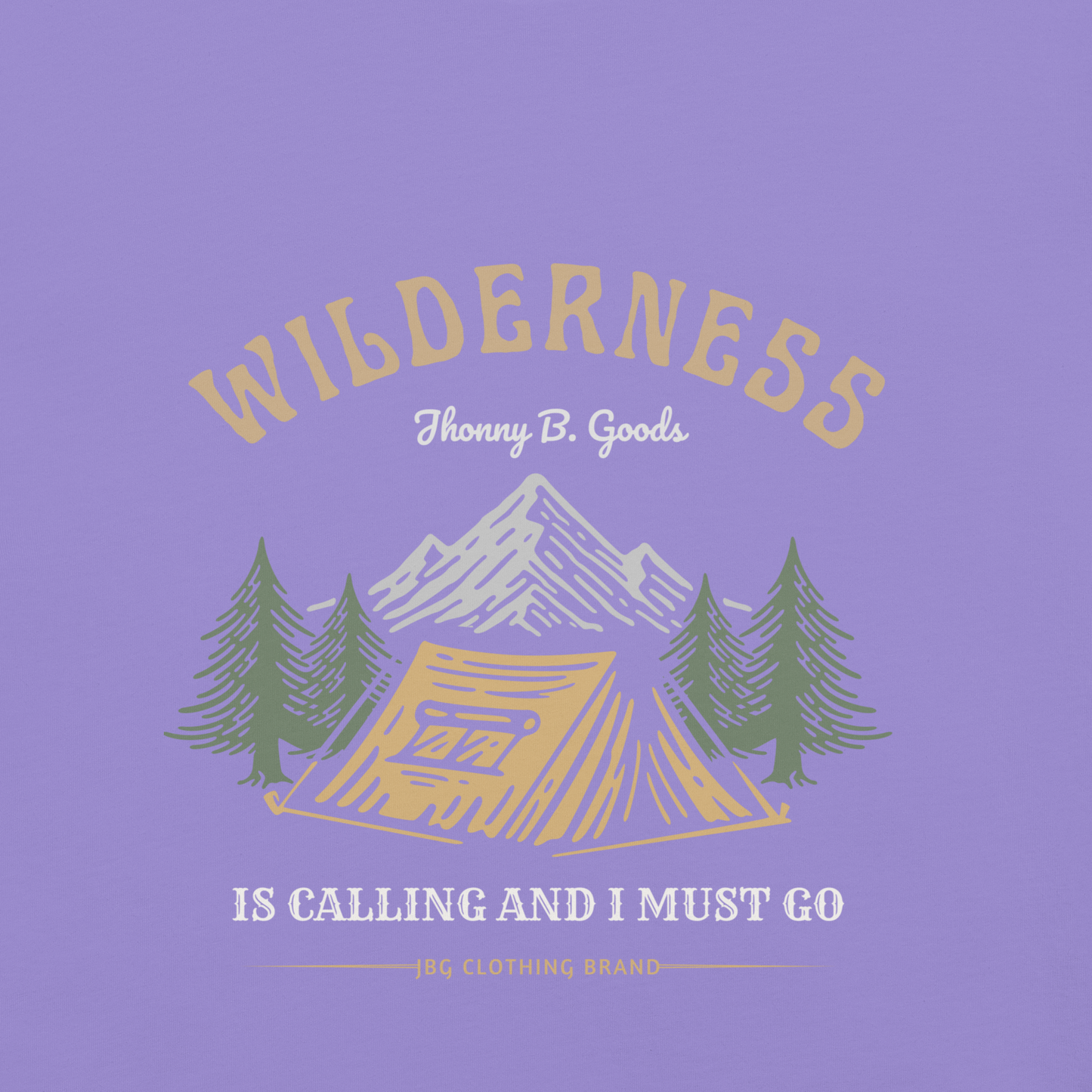 Men's Wilderness Is Calling garment-dyed heavyweight t-shirt