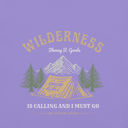 Men's Wilderness Is Calling garment-dyed heavyweight t-shirt