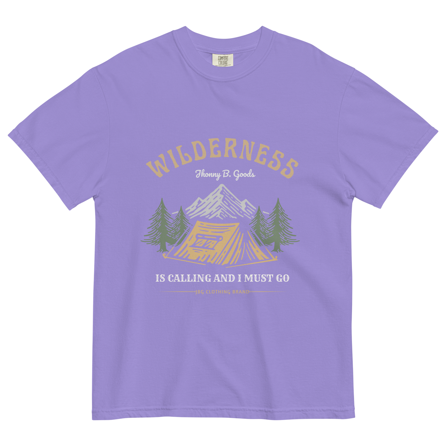 Men's Wilderness Is Calling garment-dyed heavyweight t-shirt