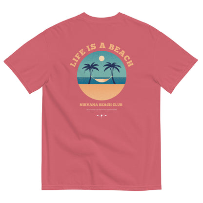 Life Is A Beach men garment-dyed heavyweight t-shirt