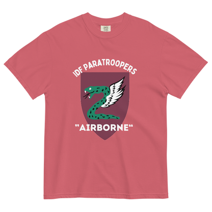 IDF Paratroopers Airborne men's garment-dyed heavyweight t-shirt