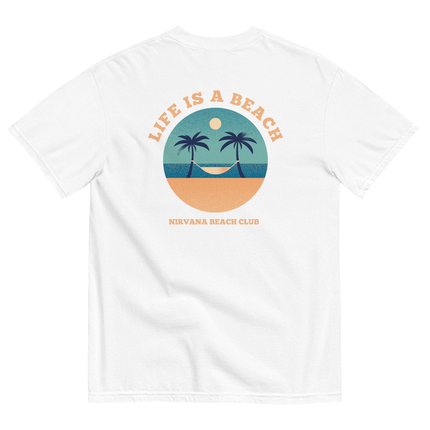 Life Is A Beach men garment-dyed heavyweight t-shirt