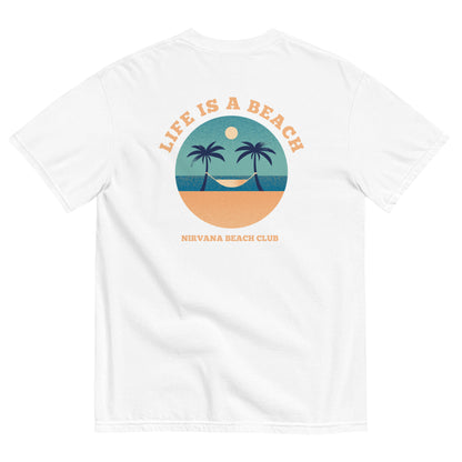 Life Is A Beach men garment-dyed heavyweight t-shirt