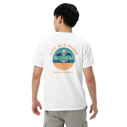 Life Is A Beach men garment-dyed heavyweight t-shirt