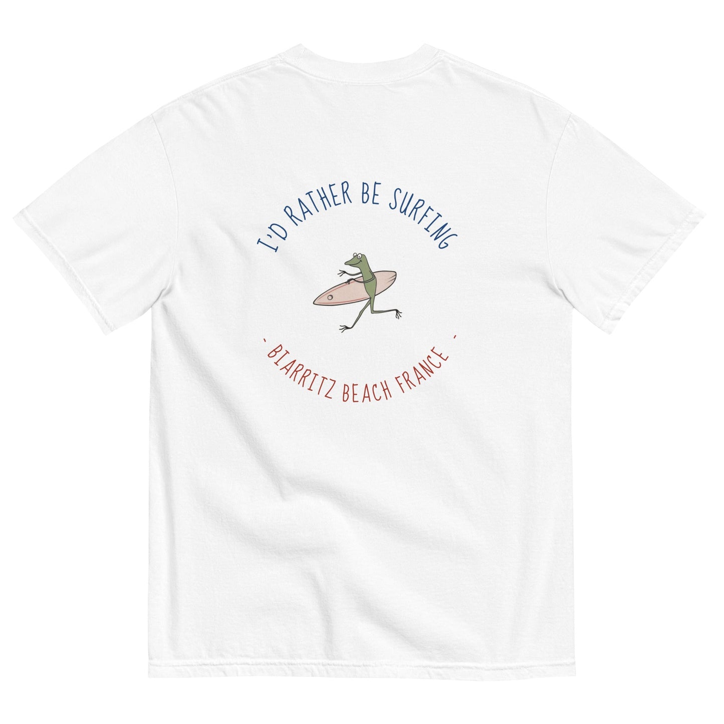 I'd Rather Be Surfing Biarritz women's garment-dyed heavyweight t-shirt