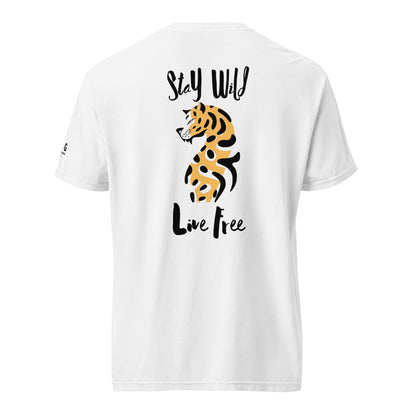 Wild Live Free men garment-dyed heavyweight t-shirt