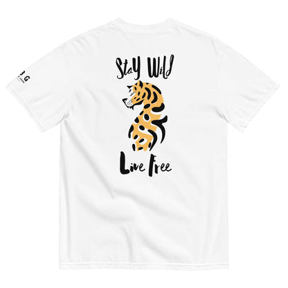 Wild Live Free men garment-dyed heavyweight t-shirt