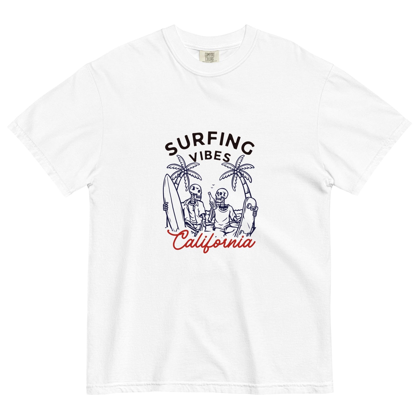 Surfing Vibes California women's garment-dyed heavyweight t-shirt