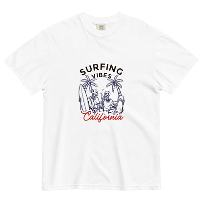 Surfing Vibes California women's garment-dyed heavyweight t-shirt