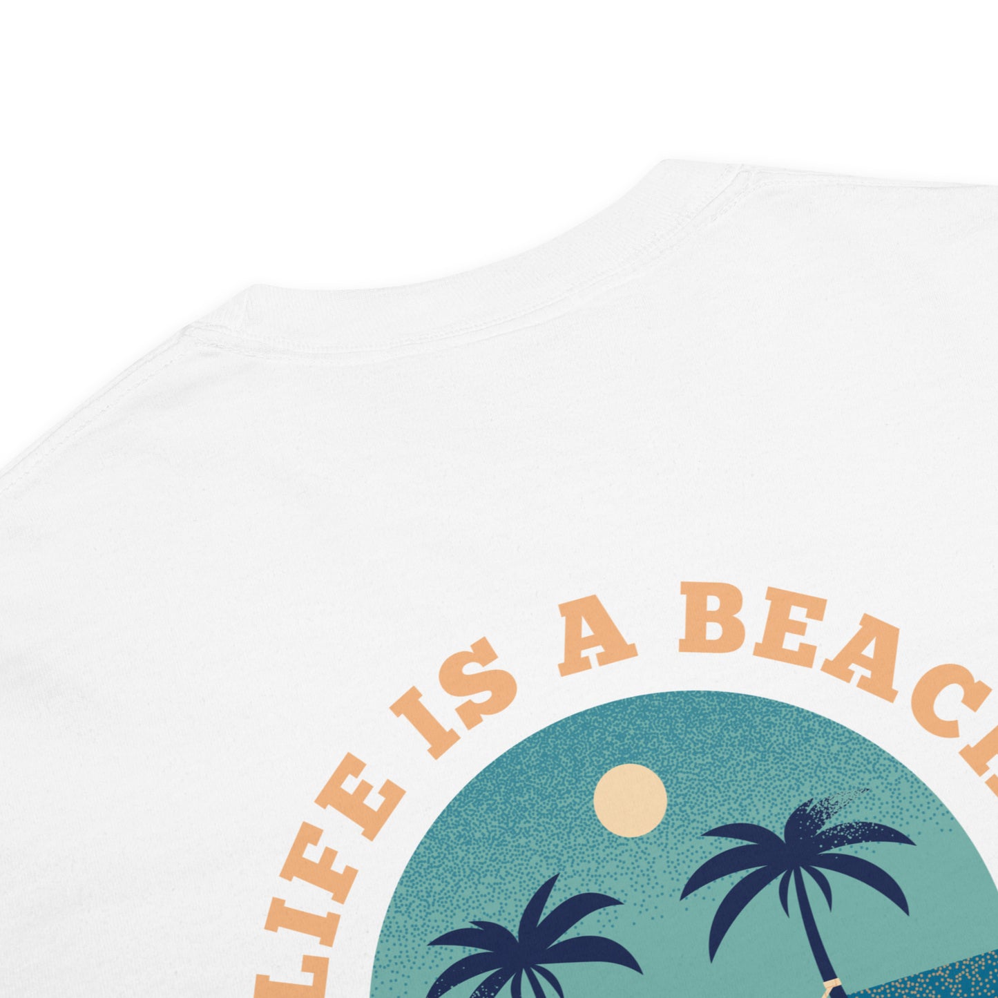 Life Is A Beach men garment-dyed heavyweight t-shirt