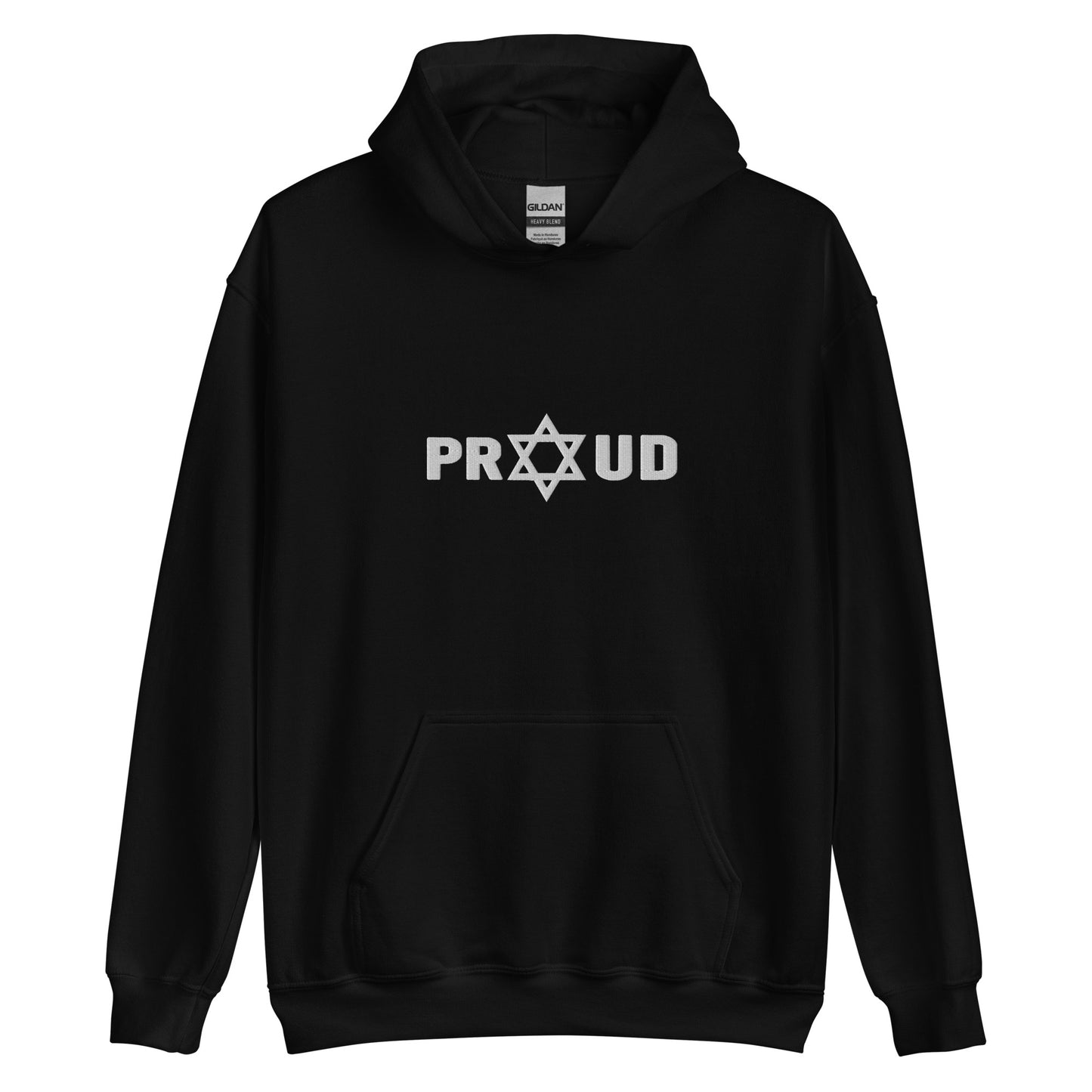 Proud Jewish Unisex Embroidered Hoodie