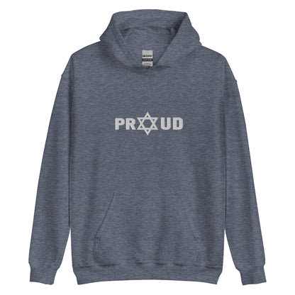 Proud Jewish Unisex Embroidered Hoodie