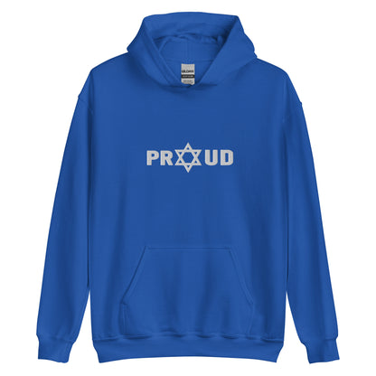 Proud Jewish Unisex Embroidered Hoodie