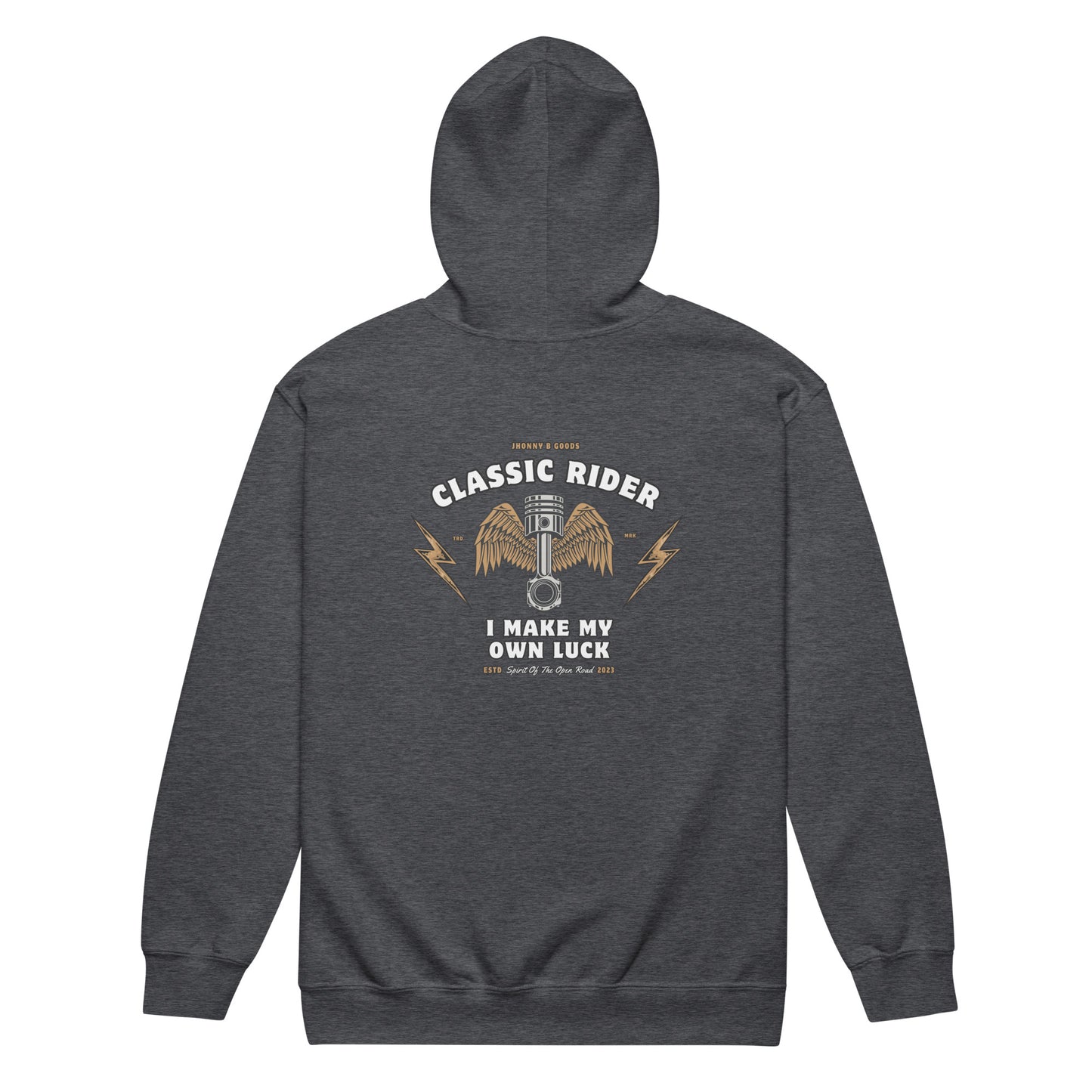 Classic Rider men's heavy blend zip hoodie