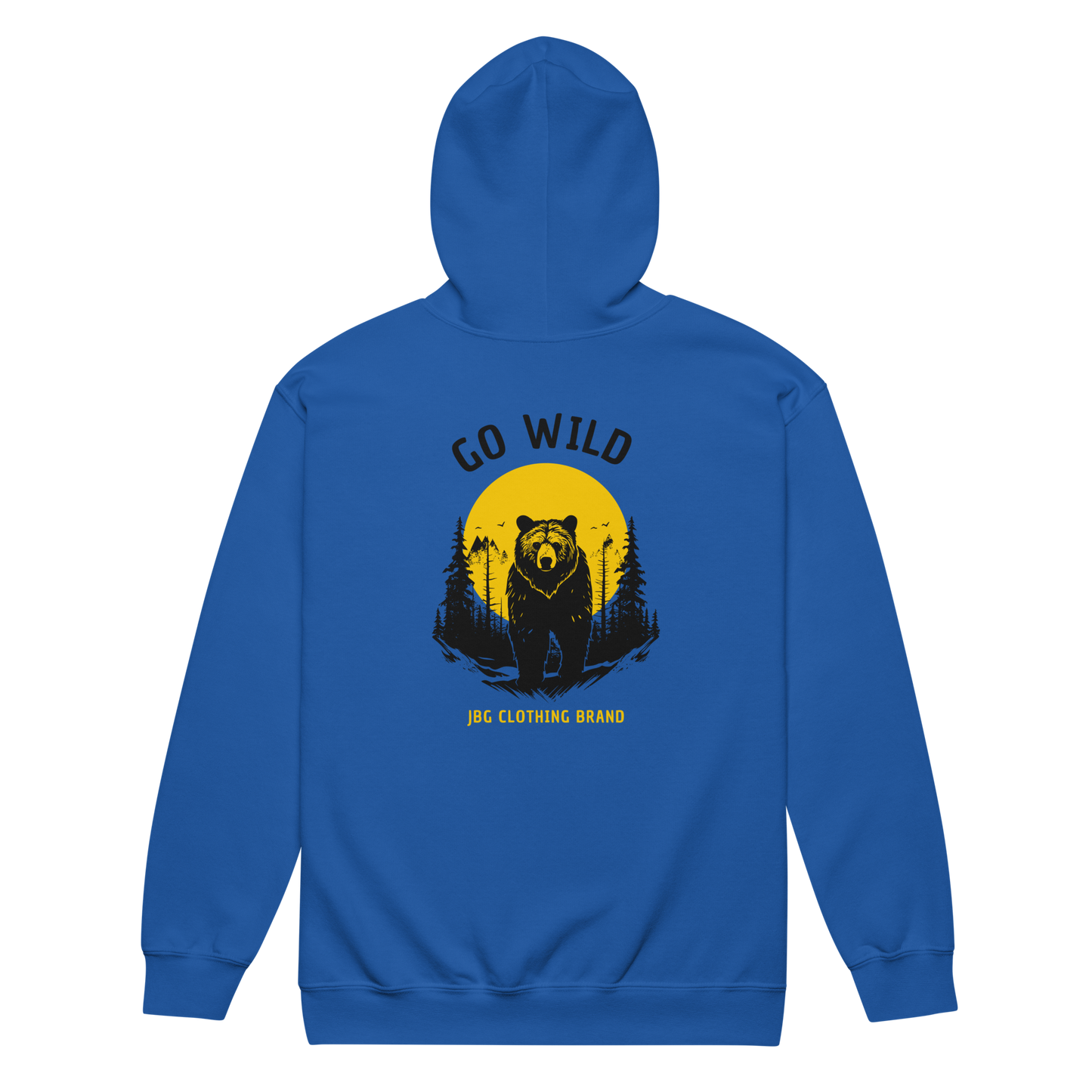 Go Wild - Bear heavy blend zip hoodie