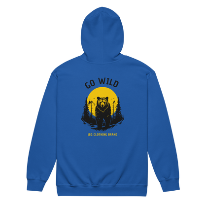 Go Wild - Bear heavy blend zip hoodie