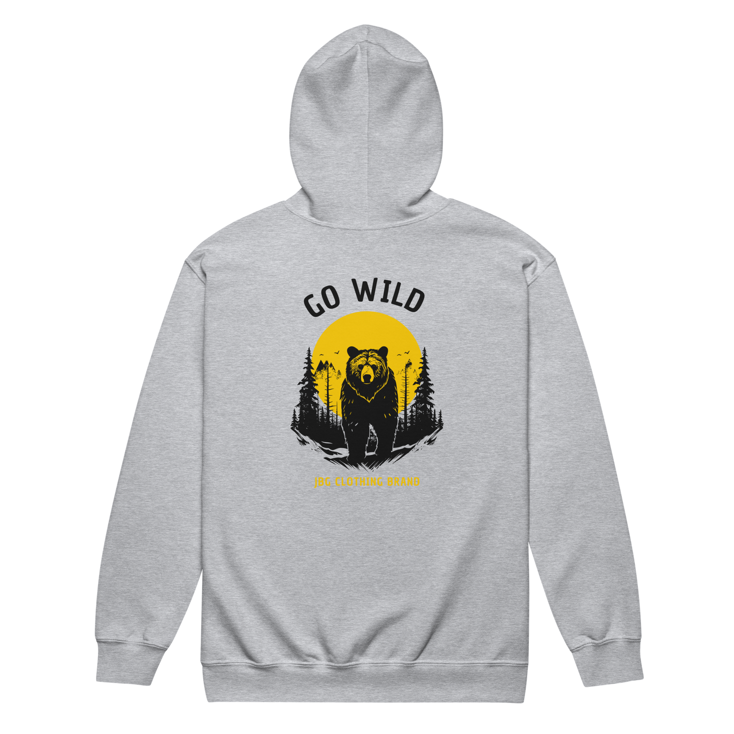 Go Wild - Bear heavy blend zip hoodie