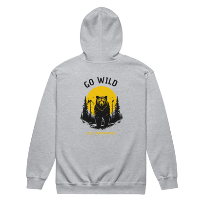 Go Wild - Bear heavy blend zip hoodie