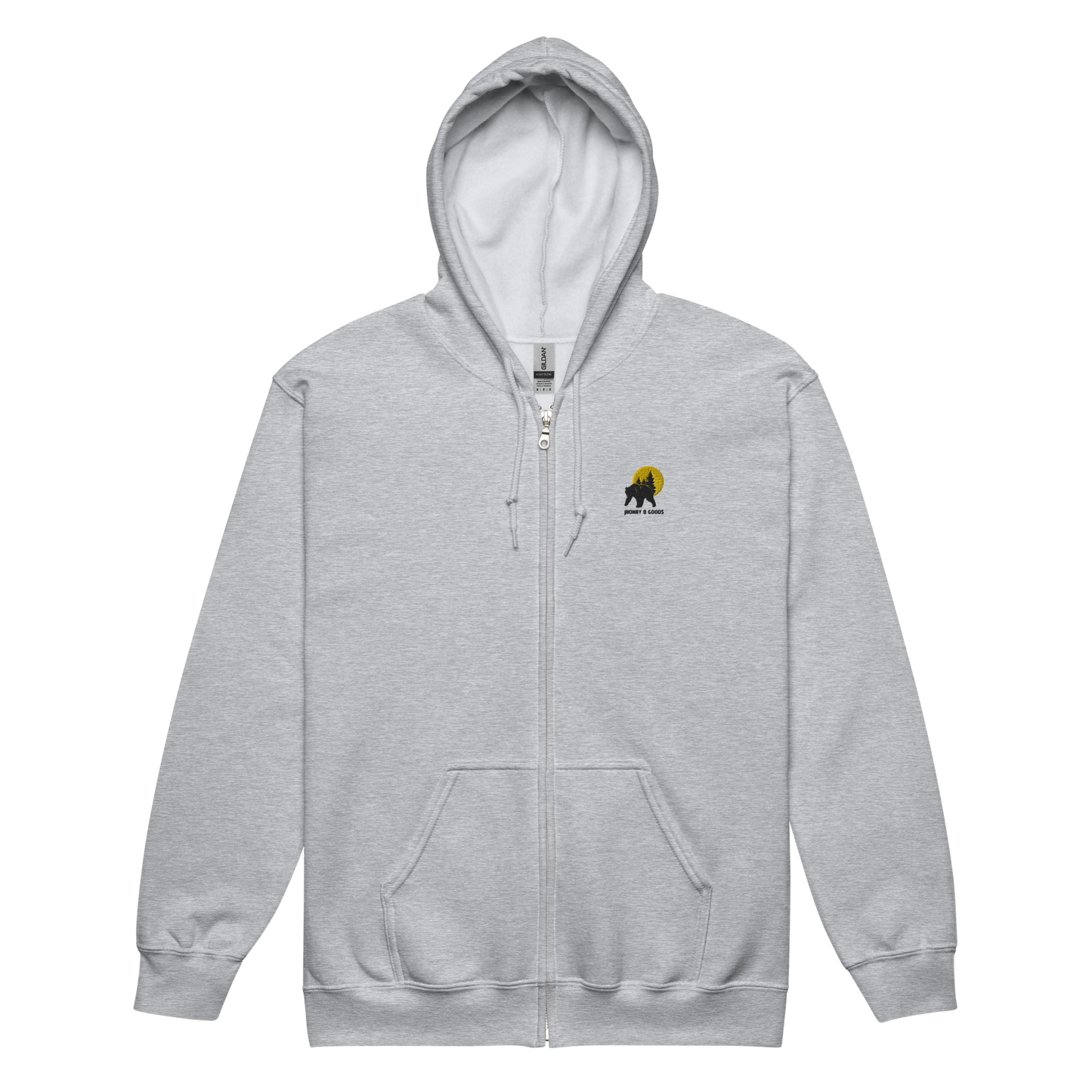 Go Wild - Bear heavy blend zip hoodie