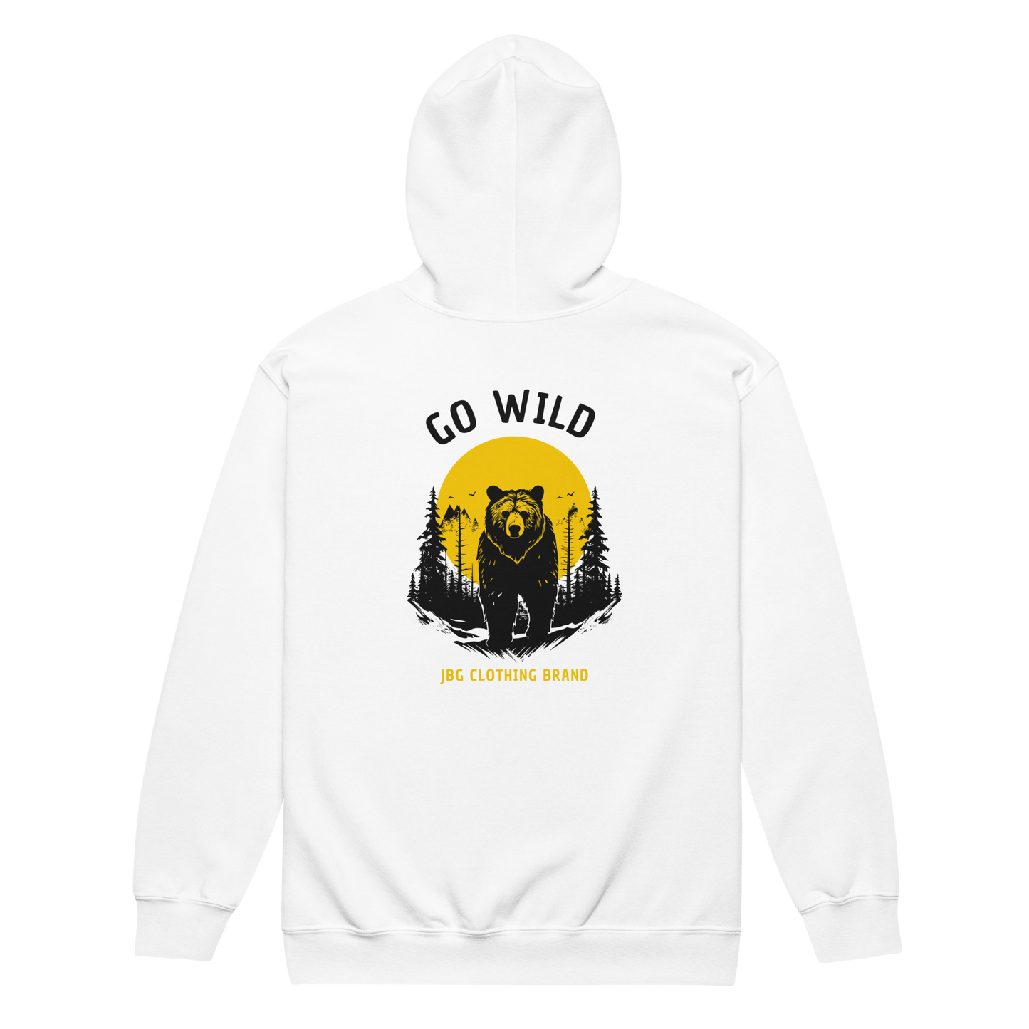 Go Wild - Bear heavy blend zip hoodie