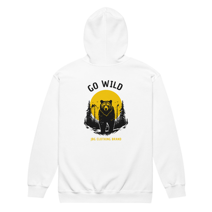 Go Wild - Bear heavy blend zip hoodie