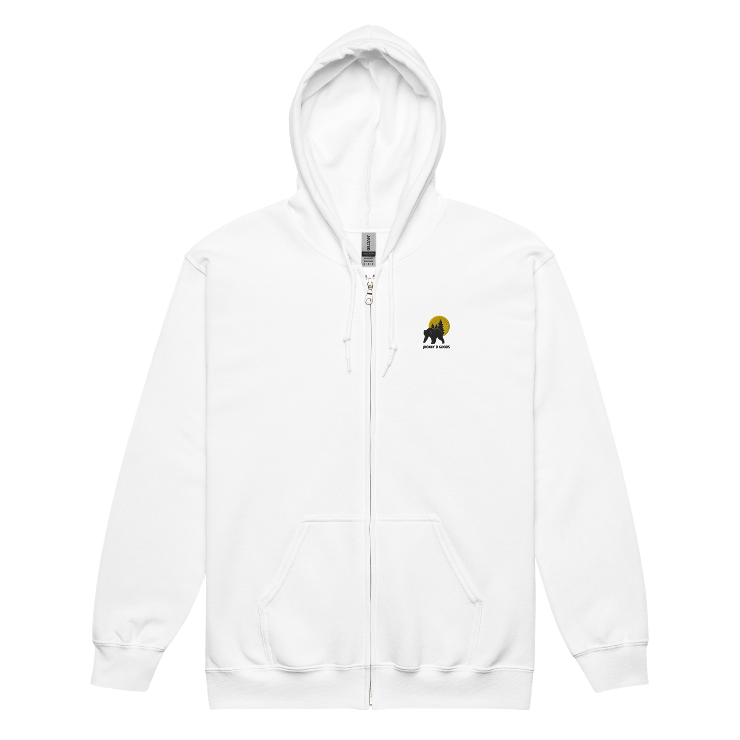 Go Wild - Bear heavy blend zip hoodie