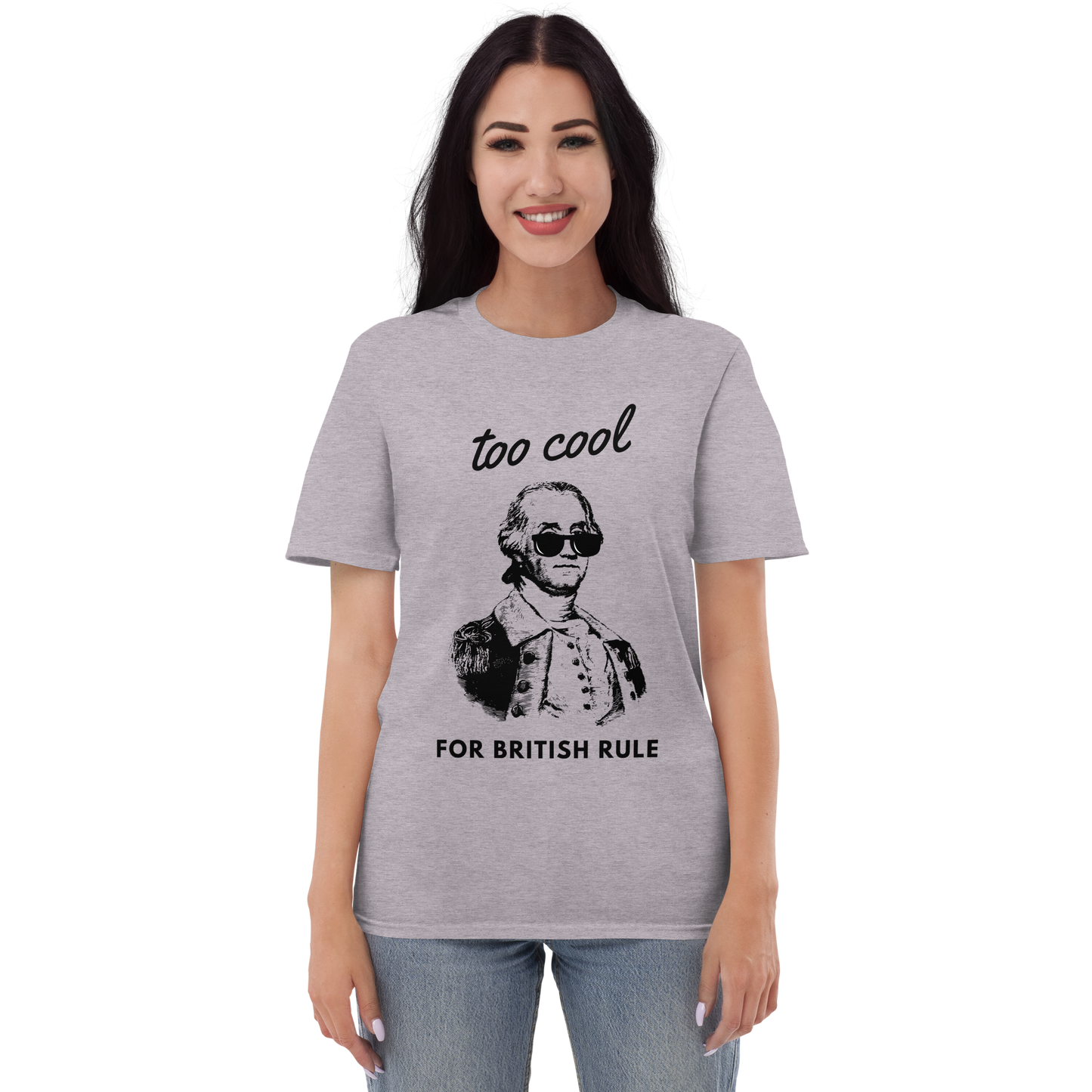 Too Cool For British Rule women's Short-Sleeve T-Shirt