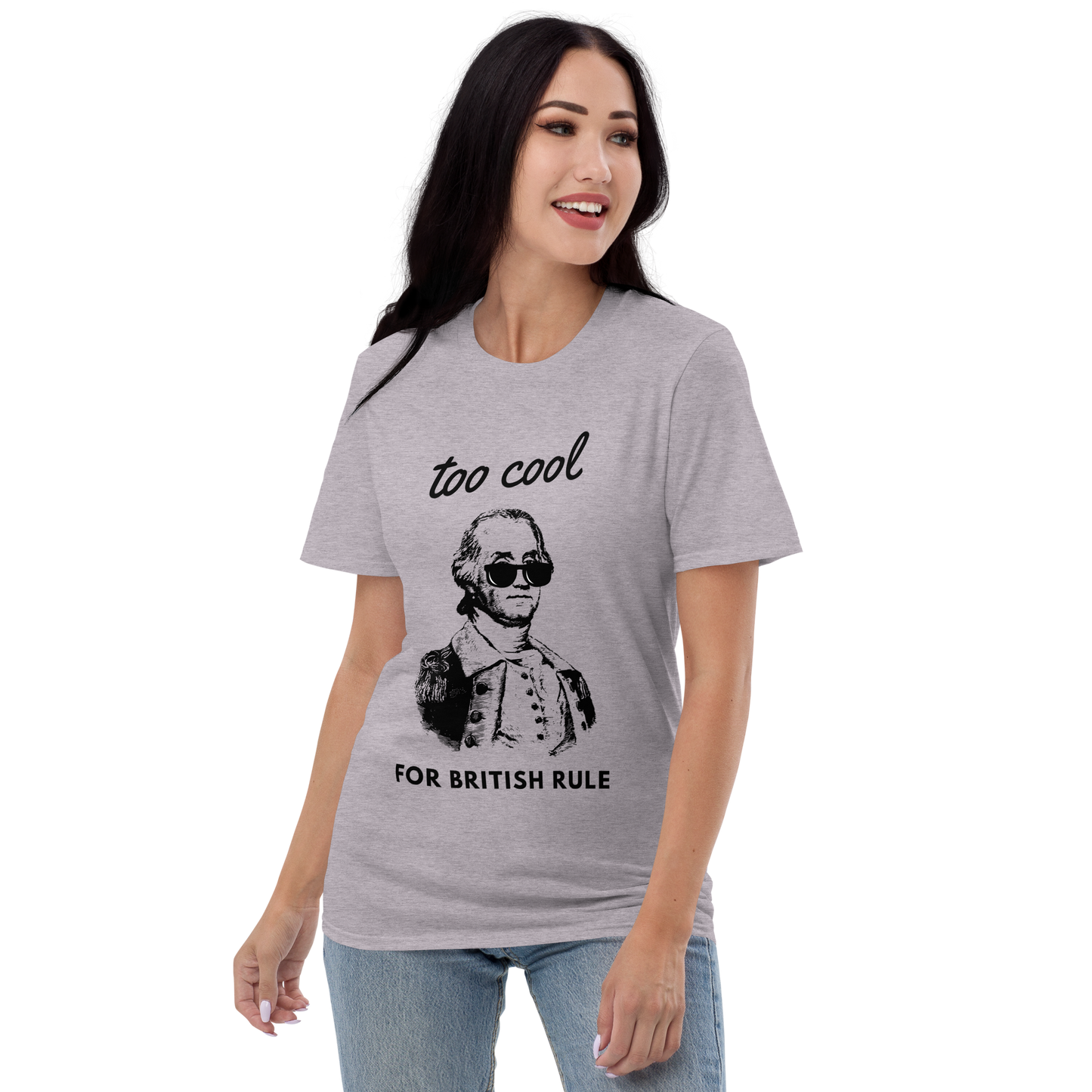 Too Cool For British Rule women's Short-Sleeve T-Shirt