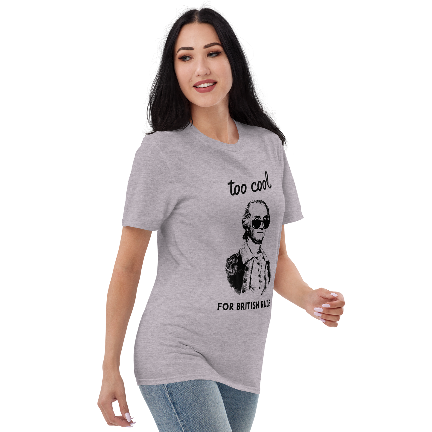 Too Cool For British Rule women's Short-Sleeve T-Shirt